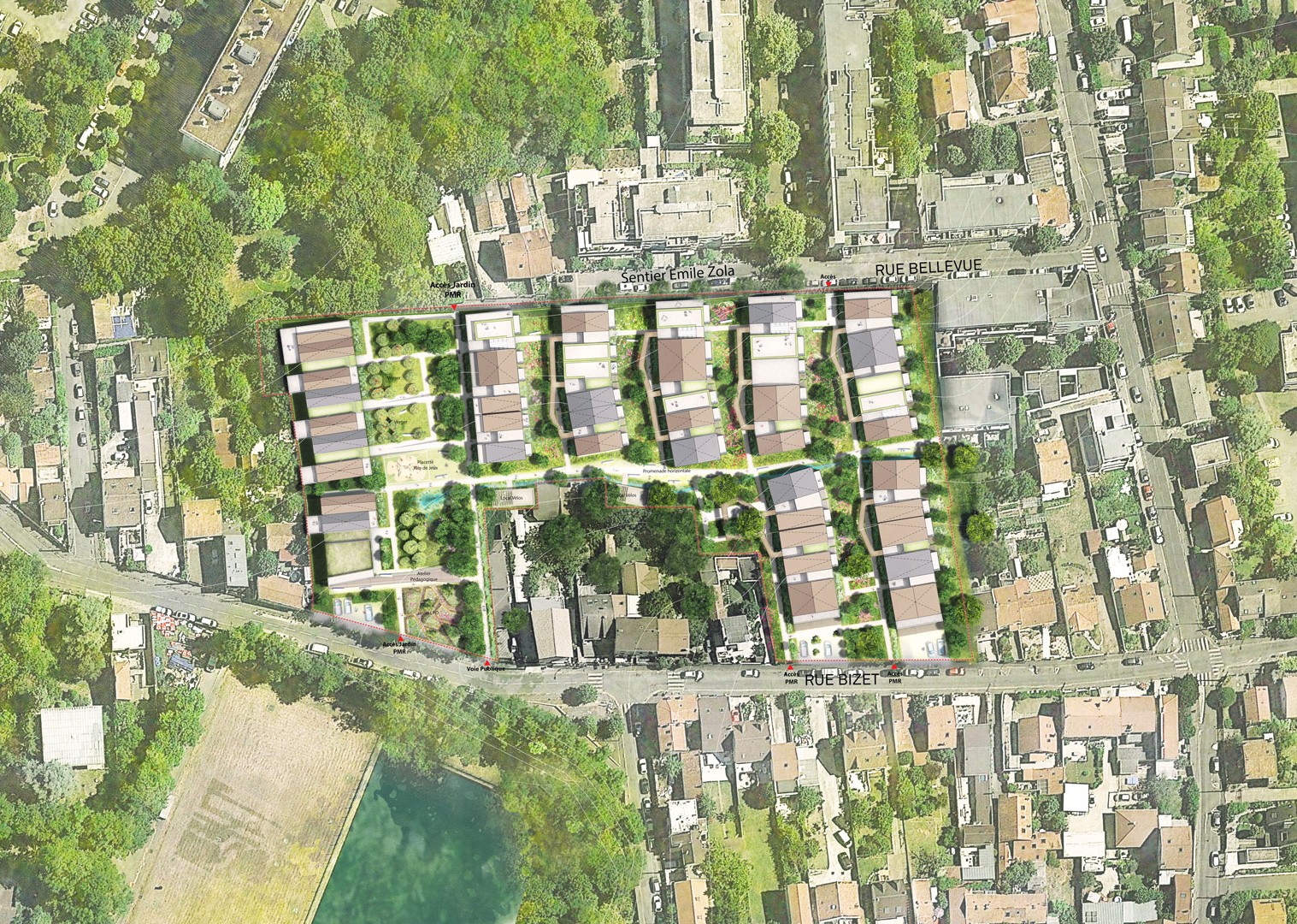 Plan masse Villejuif ANMA Villejuif Coteau en Commun