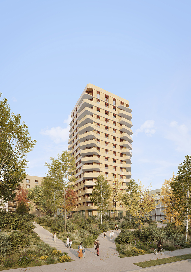ANMA Rillieux-la-Pape  Bouygues Tour béton d'argile